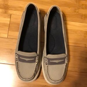 Sperry Women’s Laguna Eve Grey/ Brown Slip On Shoes Size 9M